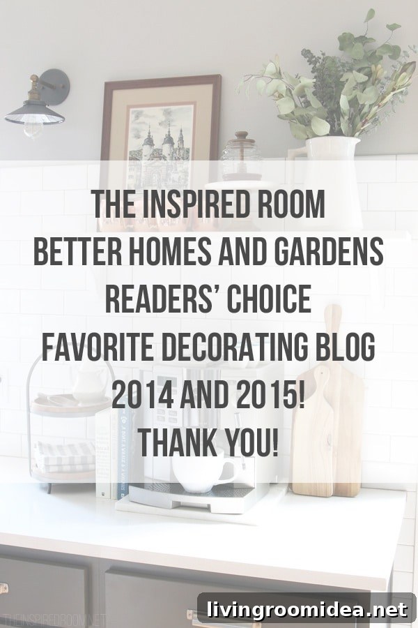 2015 Readers’ Favorite Decorating Blog — Better Homes & Gardens 3 The Inspired Room - Better Homes and Gardens Readers Favorite Decorating Blog