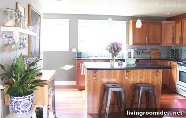 Townhouse Refresh: Stylish New Coffee Cart Reveal 5 Kitchen - The Inspired Room blog Seattle Townhouse Update