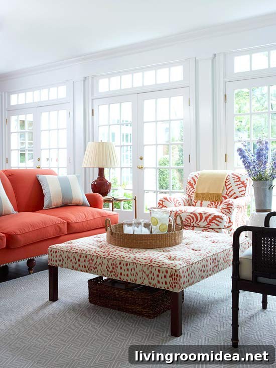 Large Upholstered Ottoman