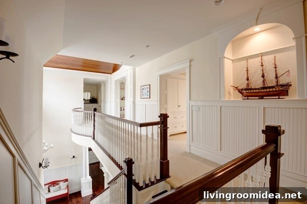 Coastal Home Staircase and Landing