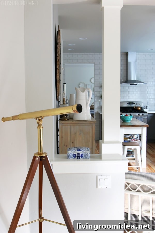 Staircase Design and Large Step Solutions — Part 2 8 The Inspired Room - Wood and Brass Telescope