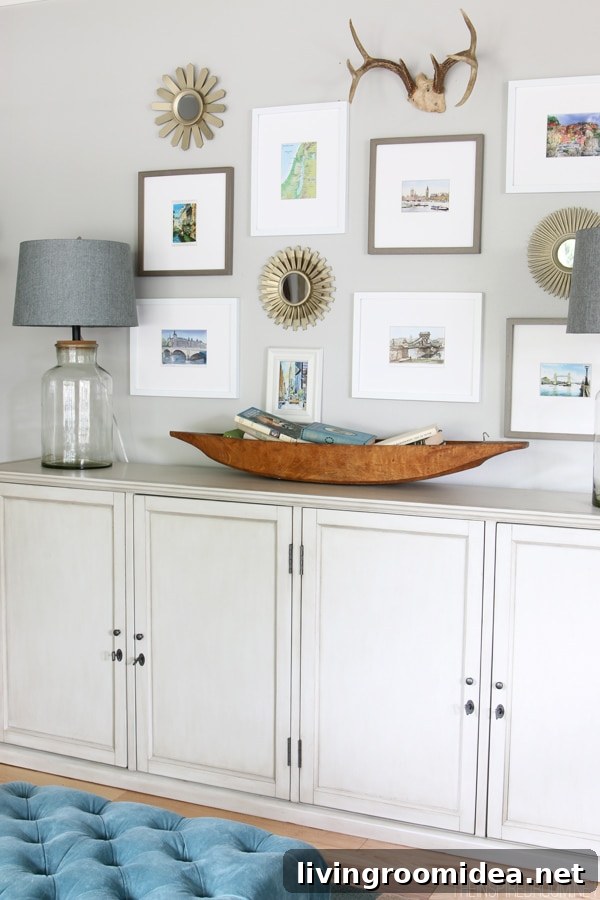 Summer House Tour - The Inspired Room blog - Gallery Wall