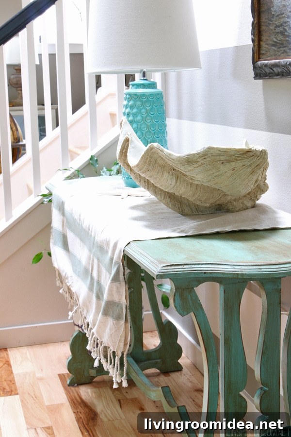 Summer House Tour - The Inspired Room Entry Table