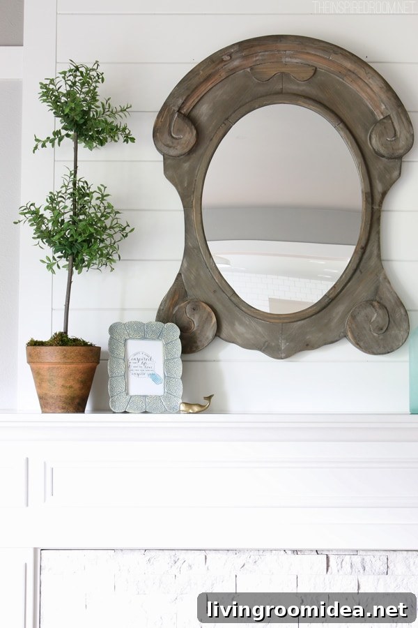 Summer House Tour - The Inspired Room Mantel