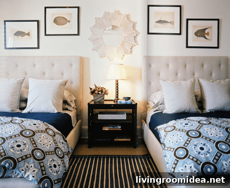 Designing Shared Spaces: Tips for Harmonious Co-Living and Offices 5 Bunny Williams Shared Bedroom