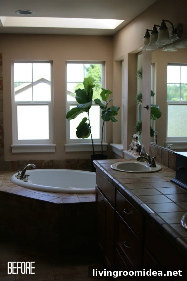 Master Bathroom Before Mini-Makeover