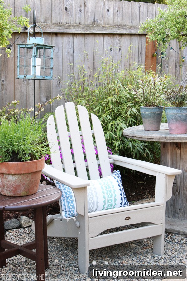 The Inspired Room Backyard - Trex Adirondack Chair