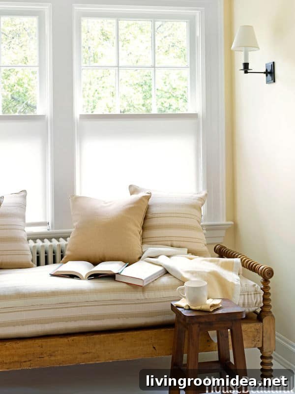 Charming Home Filled with Warmth and Character 9 Shaker Style Cottage House Tour - Spindle Bench