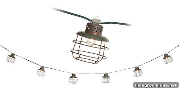 Gather Outdoor String Lights: Stylish Patio & Garden Lighting Ideas 5 Outdoor Cage Lantern String Lights - String Light Roundup