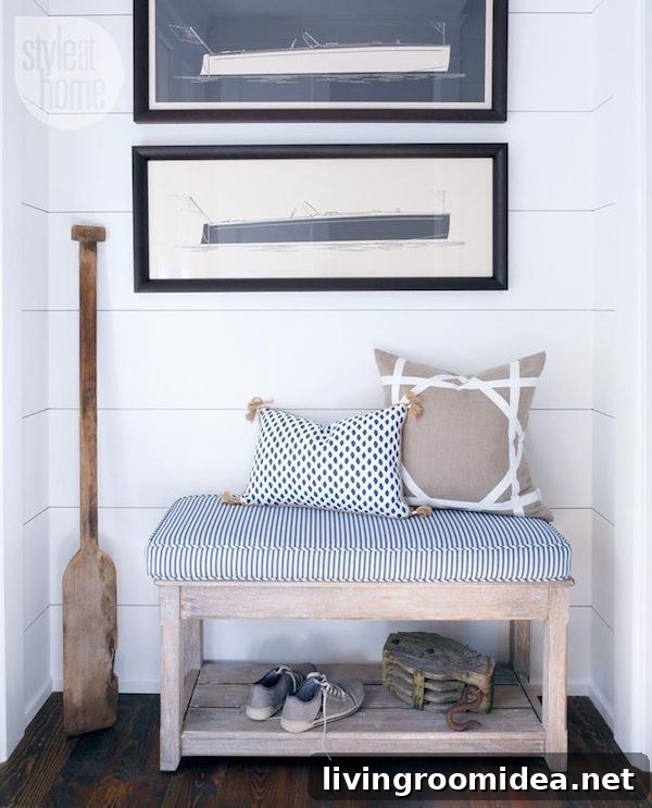 Summer Style Inspiration: Fresh Looks and Outfit Ideas 4 Modern Nautical Style Bench - Light and Airy Summer Style