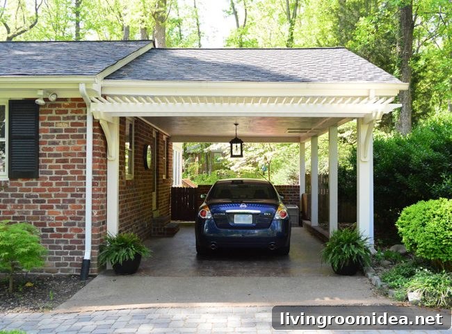 Carport with pergola (cargola)