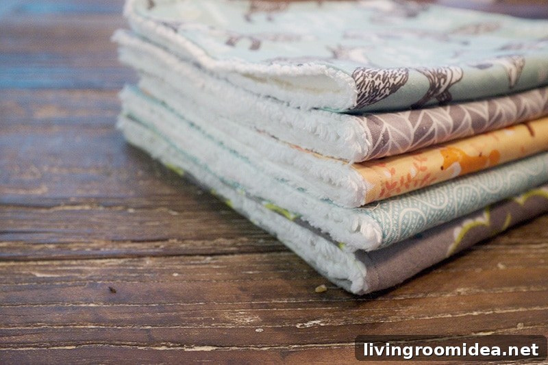 DIY Baby Gifts: Burp Cloth Tutorial