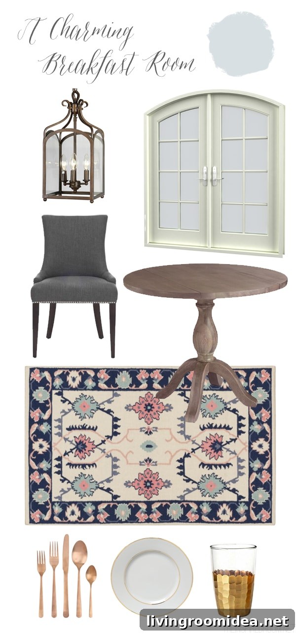 A Charming Breakfast Room - The Inspired Room blog