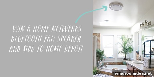 Weekend Giveaway: $100 Home Depot Gift Card + Bluetooth Speaker (Closed) 3 Home Netwerks Bluetooth Fan Speaker Giveaway