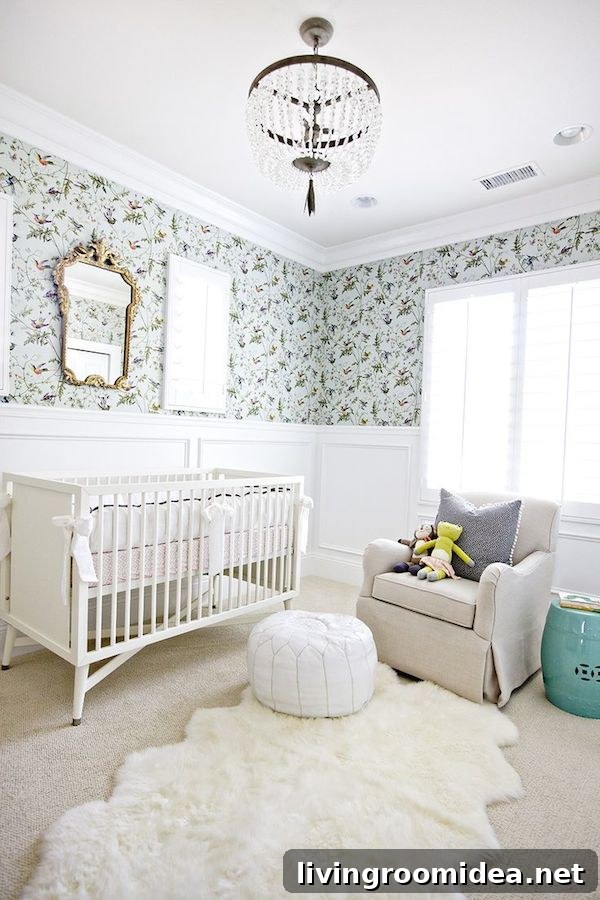 5 Modern Baby Nursery Designs for a Stylish Room 2 Baby Nursery - Design by Shea McGee - Photography by Brooke Palmer