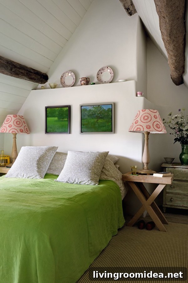Charming Cottage Tour: 5 Design Tips You Can Use 9 Cottage Bedroom Designed by Caroline Holdaway - Photography by Simon Brown