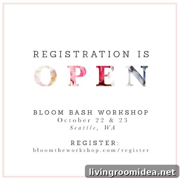 Bloom Bash Seattle Workshop - Registration Open