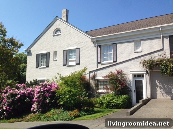 White House with Black Shutters - Seattle - The Inspired Room Drive By