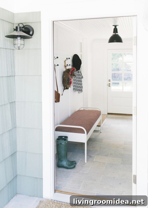 Entryway Design Ideas for My New Home 16 Mudroom Hallway by Studio McGee
