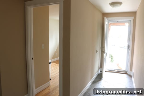 Entry Hall Before Photo