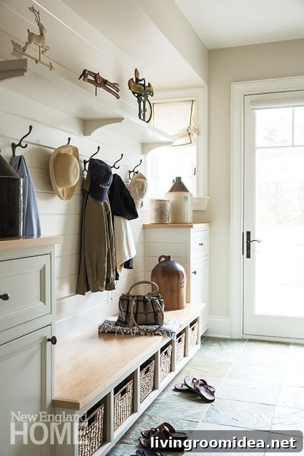 Mudroom Entryway - New England Home