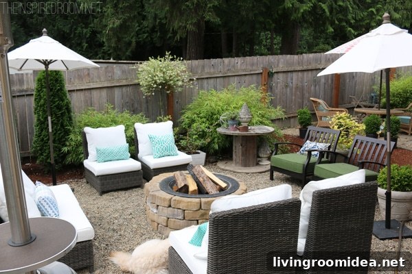 Backyard Tour: Pea-Gravel Patio, Flagstone Paths & Secret Garden 3 Backyard Tour - Pea Gravel Patio - The Inspired Room
