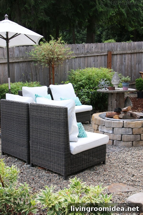 Backyard Tour: Pea-Gravel Patio, Flagstone Paths & Secret Garden 4 The Inspired Room Blog Backyard Tour