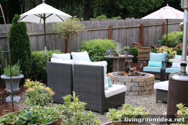 The Inspired Room - Backyard Tour with Pea Gravel