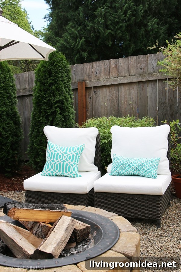 The Inspired Room DIY Firepit - Backyard Tour