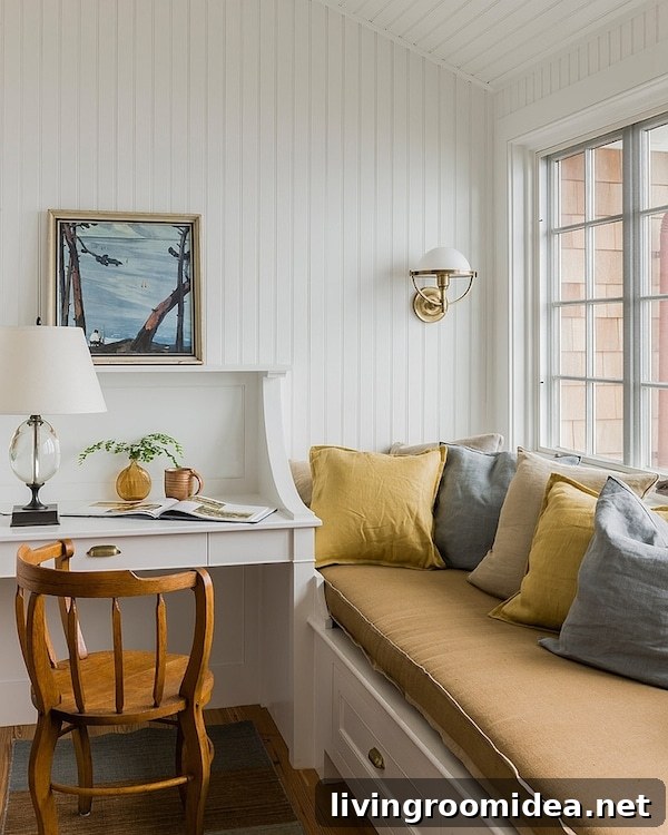 Cozy Corner Window Bench by Carpenter and MacNeille