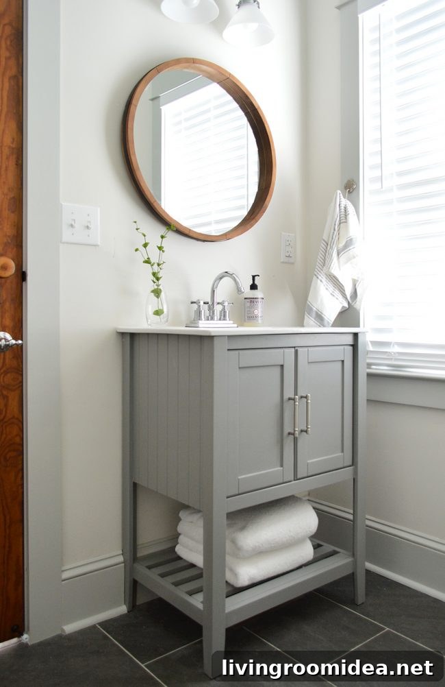 Downstairs beach house sink