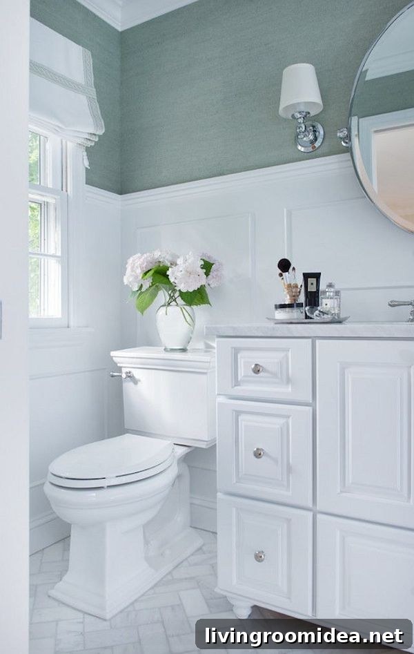 Grasscloth-Inspired Decor: Texture Ideas for Walls and Rooms 12 Blue Grasscloth Bathroom