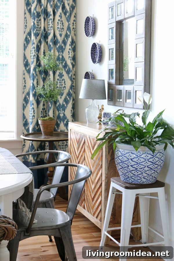 Dining Room Decorating - Hanging Plates on the Wall - The Inspired Room