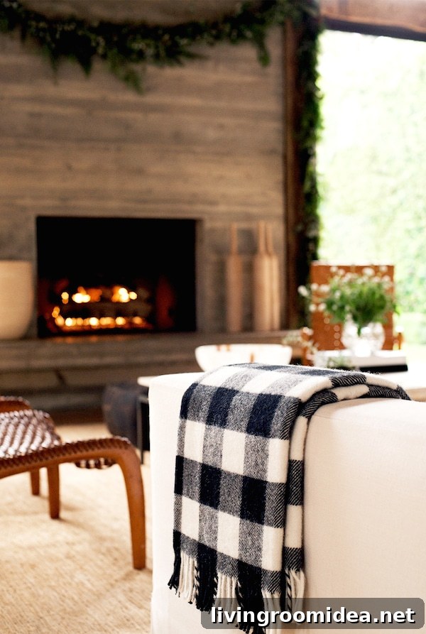 Cozy Fall Plaid and Buffalo Check Decor Ideas 6 Cozy Fall Plaid Throw - Jenni Kayne Fairytale Holiday Party - Photo by Yayo Ahumada