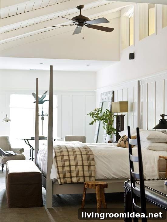 Neutral Bedroom - Fall Blanket