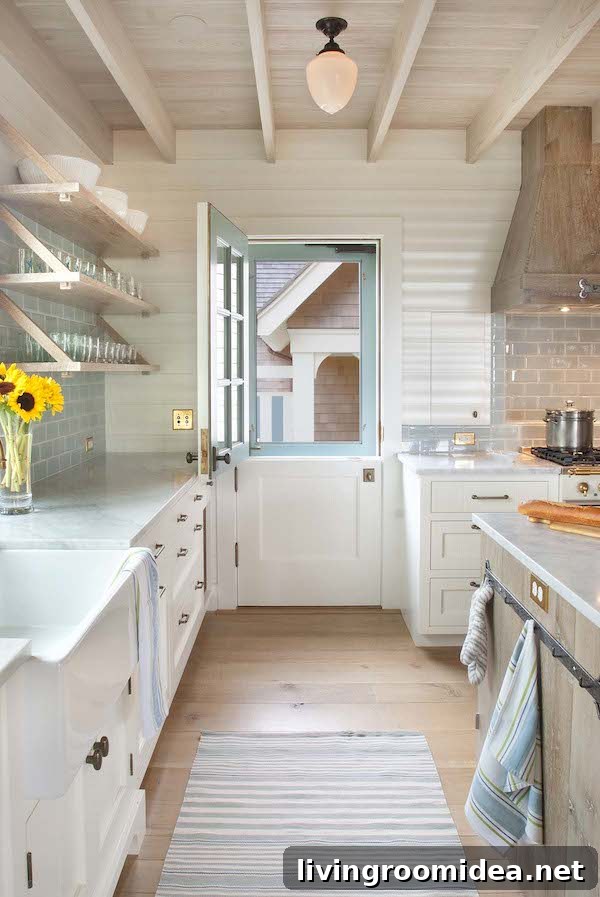 Pretty Kitchen Dutch Door - Dearborn Builders - Tory Haynes