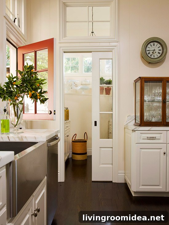 Dreaming of a Dutch Door: Tour My New Home 8 Kitchen Dutch Door and Pocket Door