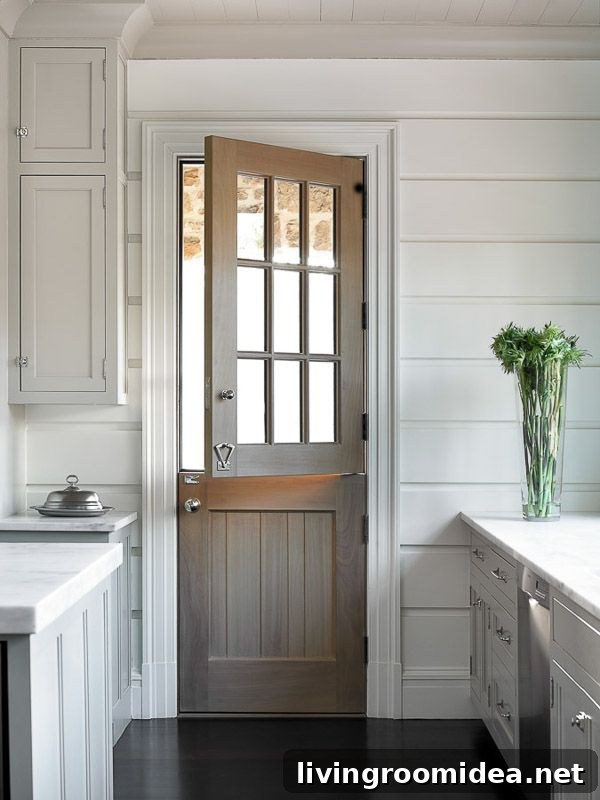 Pretty Wood Dutch Door - Melanie Turner Interiors - Dutch Door Inspiration