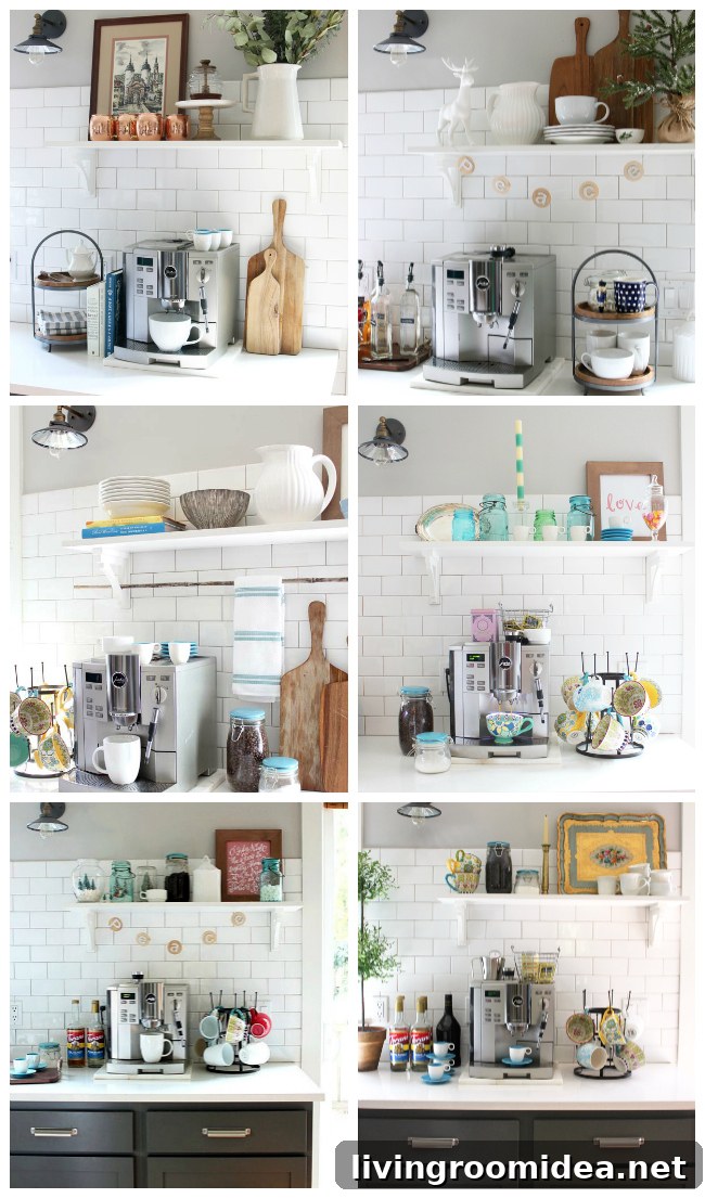 Seasonal Home Decorating Ideas for Every Time of Year 2 Decorating Your Home Simply Through the Seasons - The Inspired Room Coffee Station