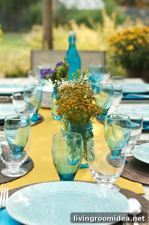 How to Set the Table with Grocery Store Flowers - Reluctant Entertainer