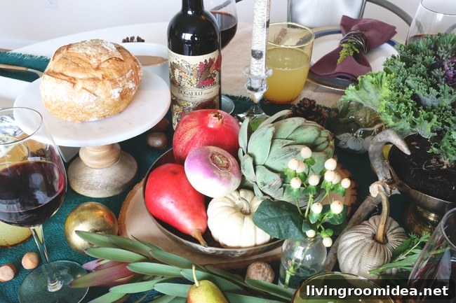 Organic Thanksgiving Tablescape and Video Guide 13 Fall Tablescape - Organic Decorating - The Inspired Room