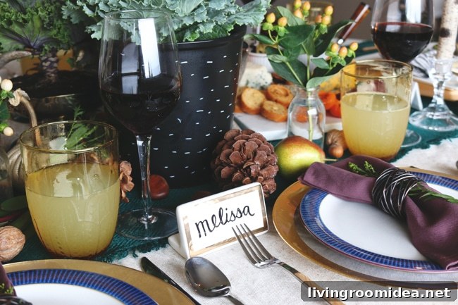 Fall Place Settings - The Inspired Room