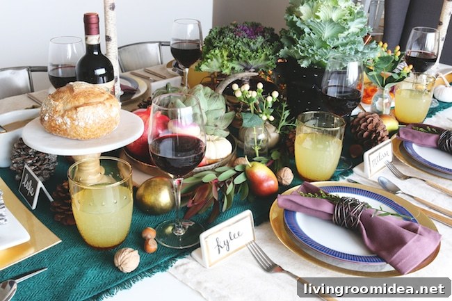 Fall Tablescape - The Inspired Room blog