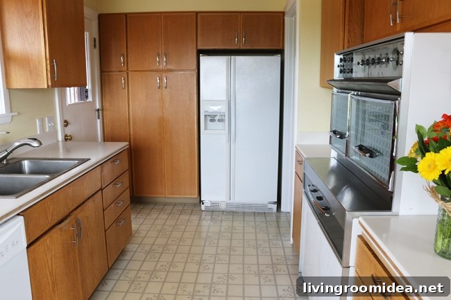 Kitchen Design Vision: Part One of My New House Reveal 4 Kitchen Before Photo - The Inspired Room