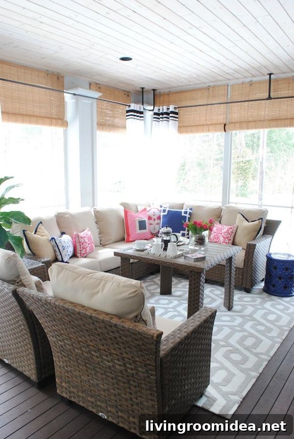 The Chronicles of Home - Pretty Screened Porch