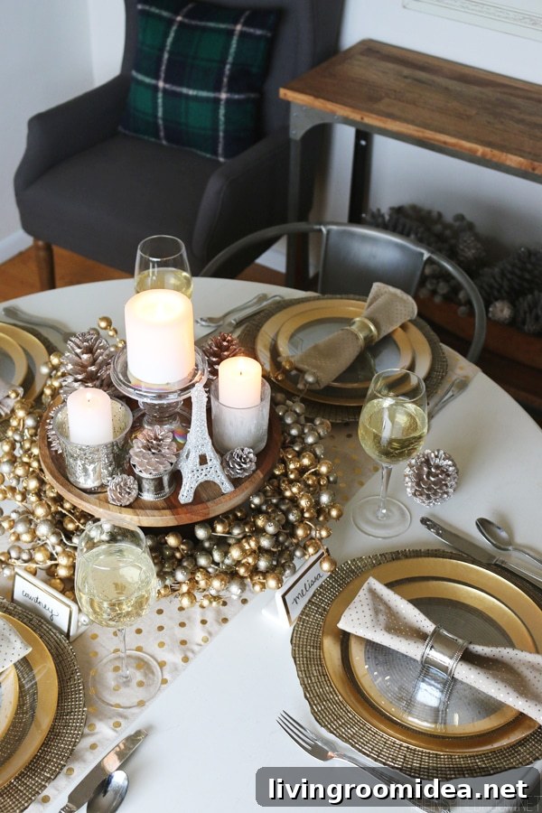 Cozy Glam Holiday Tablescape: 8 Stylish Decorating Tips 2 Cozy Glam Tablescape for the Holidays - The Inspired Room