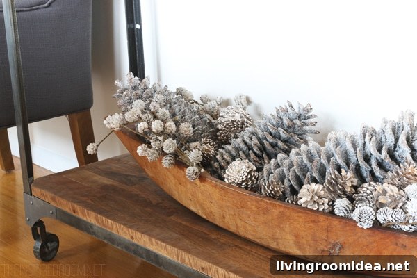The Inspired Room - Glitter Pinecones