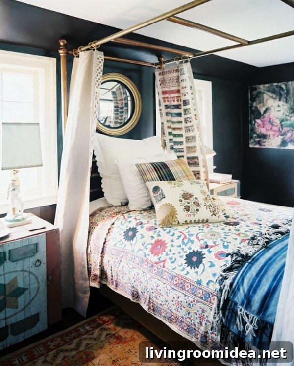 Dark Walls in the Bedroom - Lonny Mag