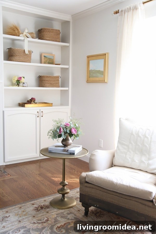 Pretty Neutral Living Room by Julie Blanner