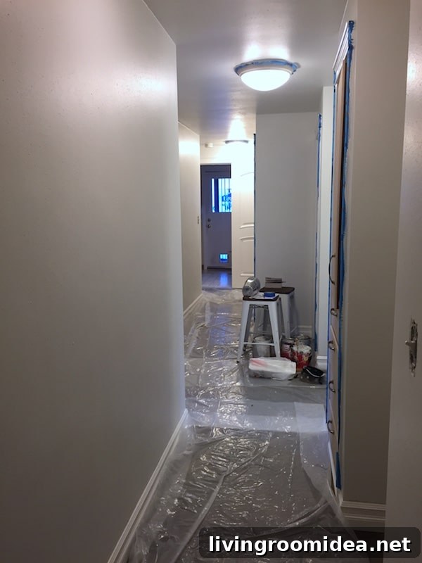 Painting the hall